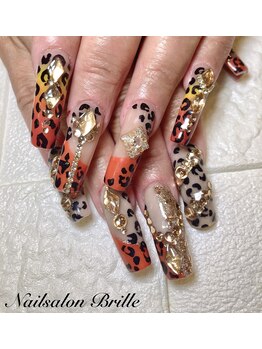 エスフィーネイルサロン ブリーユ(Esfy nailsalon Brille)/ヒョウ柄ネイル