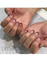 クリスタルネイル ゆめタウン久留米店/ラメフレンチネイル