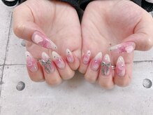 ネイル ビューティーマジック 葛西本店/ふんわりチークネイル