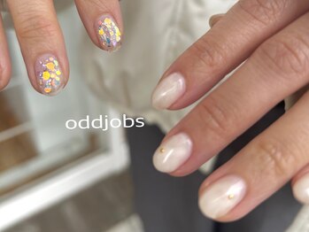 オッドジョブス ネイルアンドアイラッシュ 府中店(odd jobs Nail & Eyelash)/【パラジェル】アシメネイル