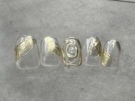 クリア×ゴールドアート