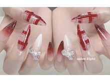 サロン エイト(salon Eight)の雰囲気（free 90分》チェック柄も人気の季節。シックな赤は◎！）