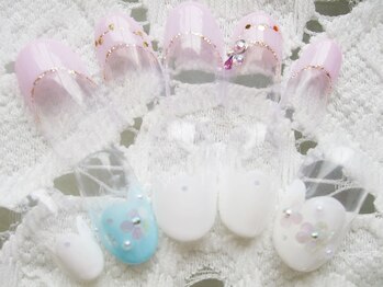 ネイルサロン ヴェリィ 横浜店(NAIL SALON Very)/ブライダル幅広ART¥7040～