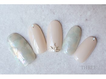 スリー 自由が丘(THREE)/オーロラグリーンマーブル