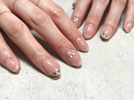 【ハンド】ラメ×ビジュー