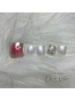 ネイルサロンクリアヴィラ(nail salon clear villa)/フットデザインチョイス☆¥9350