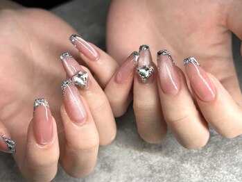 ミートゥー ネイル 国分町店(Mii Tow nail)の写真/叶えられるデザインが沢山でお洒落♪【スカルプフレンチ￥11000～】スカルプOK持ち込みアート可能！