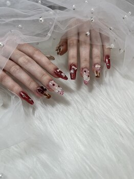 アーモンド 米子店(Au monde)/バレンタインネイルデザイン♪