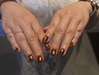 ジュベネイル(juve.nail)/オレンジブラウンネイル