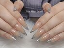 シルバーフレンチ美爪ネイル