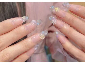 ファンシー 三軒茶屋店(Fancy)/春ネイル/桜/ワンホン