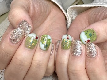 ビューティフルムーン ネイル 本厚木(Beautiful Moon Nail)/*メロンソーダネイル*