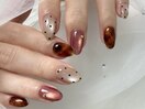 秋ネイル ☆べっこうネイル