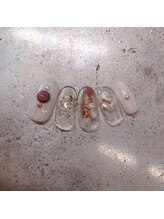 ヒーミー(Hymy)/ニュアンスホワイトネイル