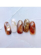 ネイルアンドまつげ リュフェール 五反田(Nail Lufaire)/べっ甲とうねうねミラー