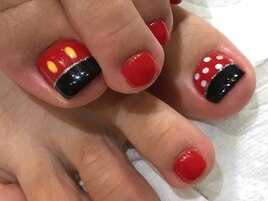キャラクターフットネイル