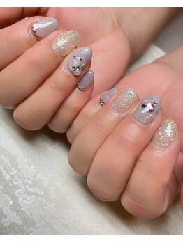 カズネイル(Kazu nail)/キラキラグリッターネイル