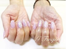 ジーフィンガー 大井町店(G Finger)/ミオーロラ紫陽花ネイル♪