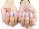 ミオーロラ紫陽花ネイル♪