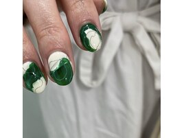 緑ネイル