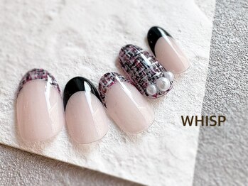 ウィスプ(WHISP)/ツイードフレンチネイル春
