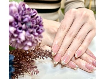 ラメフレンチネイル