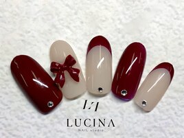 H-726ボルドーフレンチネイル