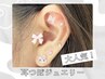 【お試しコース】☆耳つぼジュエリー☆〈両耳計10粒まで/パーツ4個まで〉