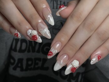 海外系レースネイル