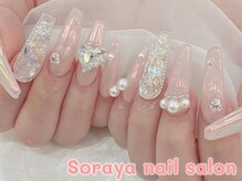 ソラヤ(Soraya)/長さだし持ち込みシンプルネイル