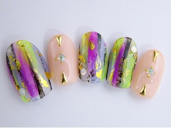 ネイルサロン ドレリッチ 大宮店(drerich)/縦グラ個性派カラー