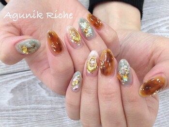 アグニークリッシェ(Agunik Riche)/【べっこうネイル】