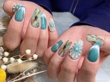 サロンドフォーエイチ(salon de 4H)/ターコイズカラーで爽やかに♪