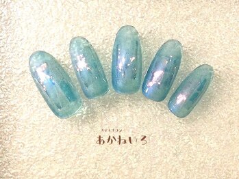 ネイルサロン あかねいろ/夏色クリア オーロラフィルム