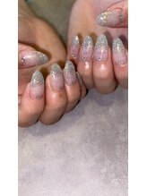 Mネイルアンドカフェ シェレステ/フラッシュ × グラデーション