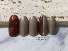 ネイルアトリエルカ(nail atelier LUCA)/R-157 大人上品バイカラーネイル