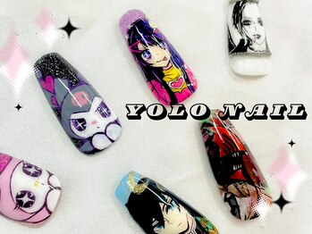 ヨロネイル(YOLO NAIL)の写真/好き・推しを指先に☆理想のデザイン＆仕上がりが叶う『痛ネイル・推しネイル』は当店へ！