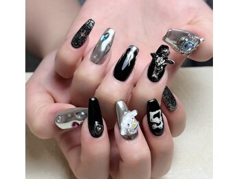 メオネイル(MEO NAIL)/チップ長出し持ち込みデザイン