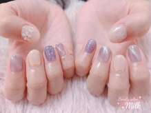 ビューティサロンミルク/大人かわいい冬ネイル