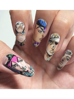 ネイルサロン エムアンドエヌ(nail salon m&n)/手書きアートネイル