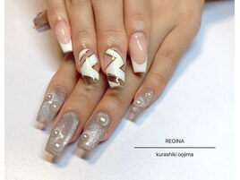 フレンチネイルつけ放題