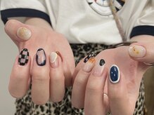 アイミーモア 国立店(aimer more)/ニュアンス×個性派ネイル