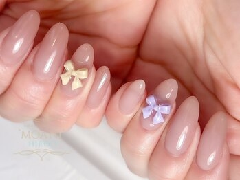 モアニ ヒロオ 渋谷店(MOANI Hiroo)/マオジェルでリボンネイル☆