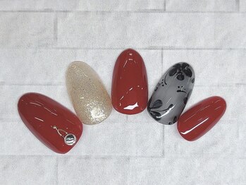 アルセア 上野御徒町店(Alcea)/お花ネイル 手描き シアー