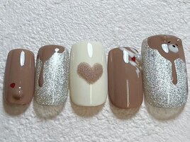 とろりくまちゃんネイル