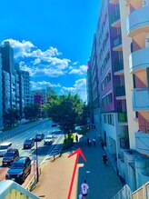 おこしんちゅ 渋谷 代々木公園/階段降りて真っ直ぐ進みます！