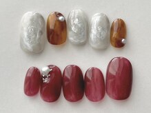 エムドットネイル 池袋(m.nail)/べっこうアシメニュアンス
