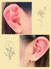 耳ツボジュエリー両耳10粒 【シンプルパーツ】¥1,500