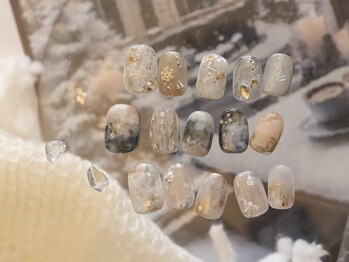 アイネイルズ 吉祥寺店(I nails)の写真/【冬限定☆】Xmas☆Snow nuance☆Collection￥9980［吉祥寺/雪ネイル/クリスマス/前撮り］