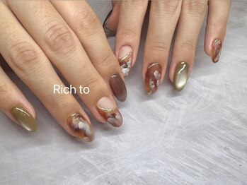 リッチ トゥ 西尾店(Rich to)の写真/ネイルデビューの方はRich to nailへ☆新しい季節だからこそ手元足元から可愛いを取り込んでみませんか？